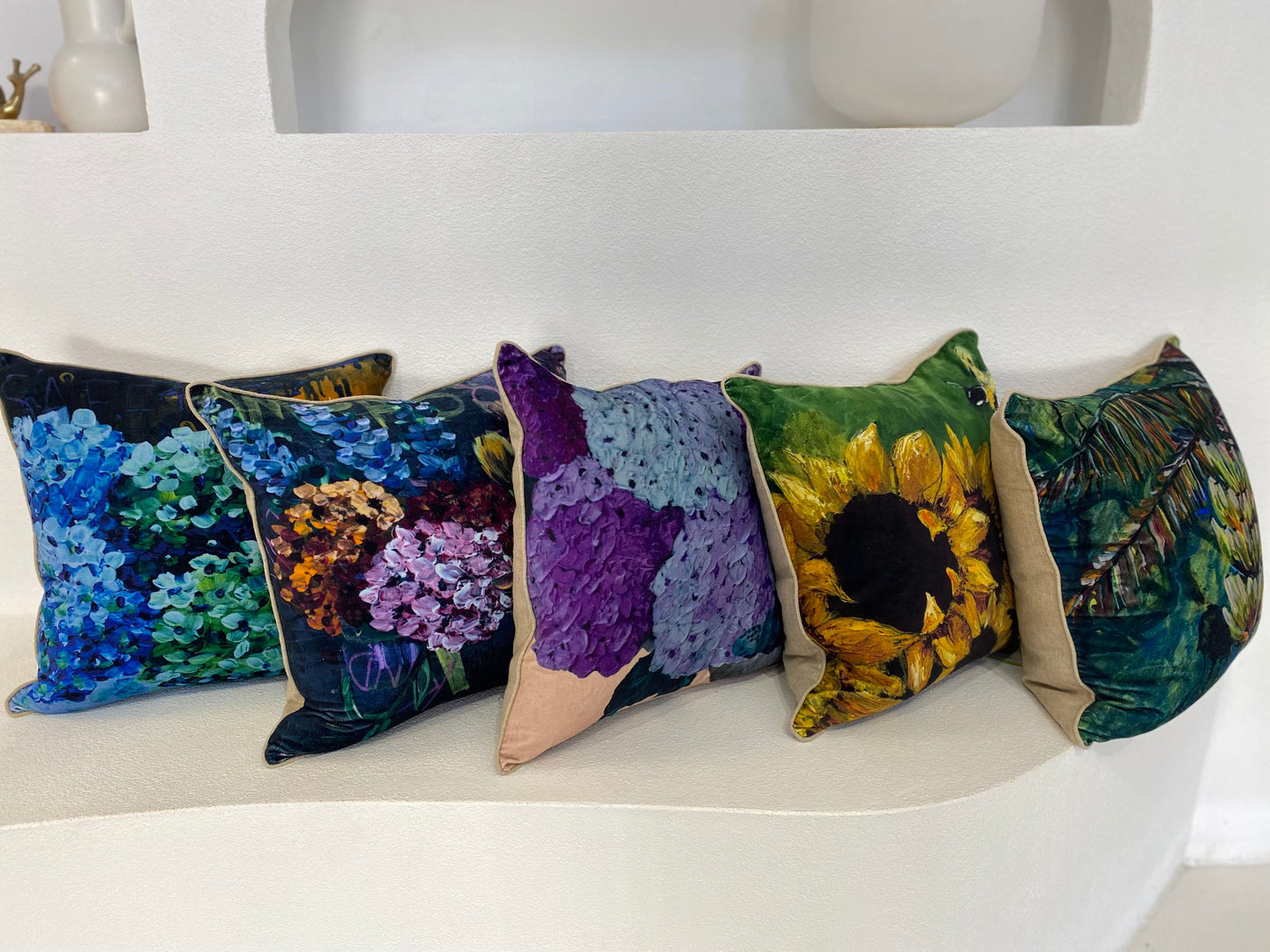 Velvet Cotton Cushion Cover - Soul Full of Sunshine