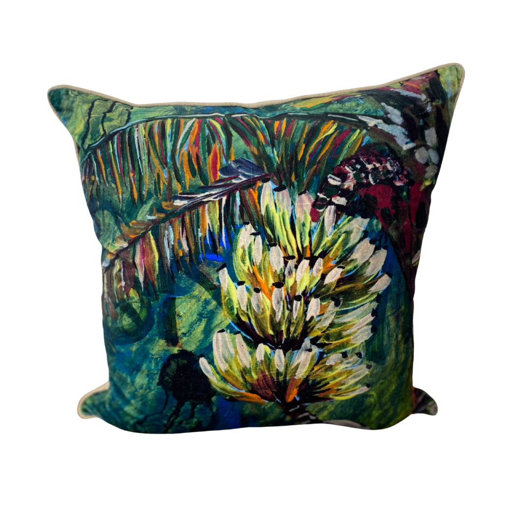 Velvet Cotton Cushion Cover - Full Of Life