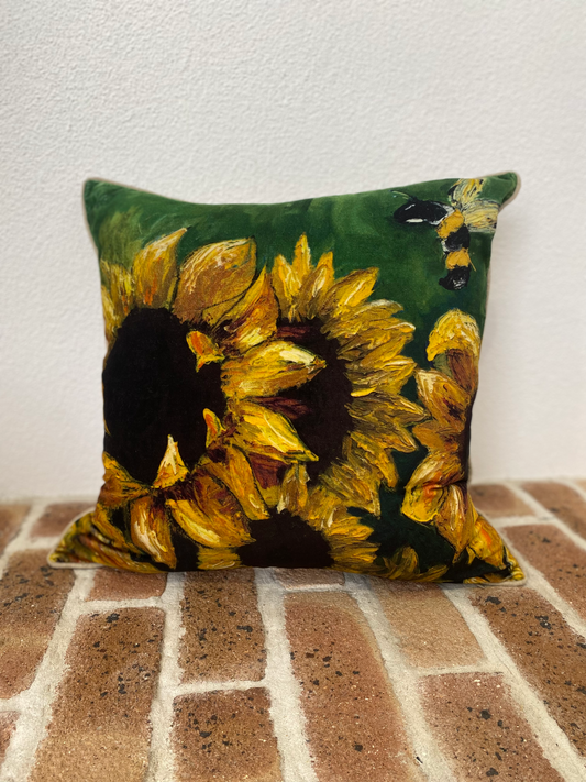 Velvet Cotton Cushion Cover - Soul Full of Sunshine