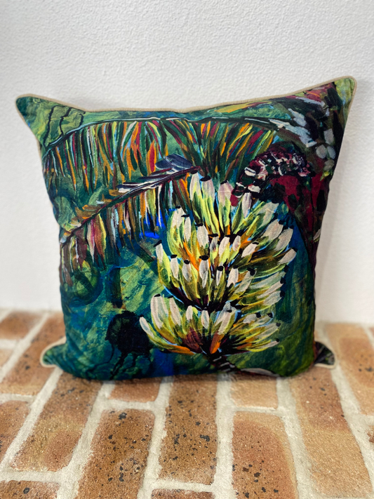 Velvet Cotton Cushion Cover - Full Of Life