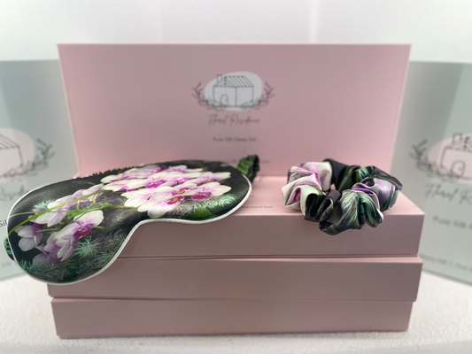 Silk Sleep Set - Orchid Slumber